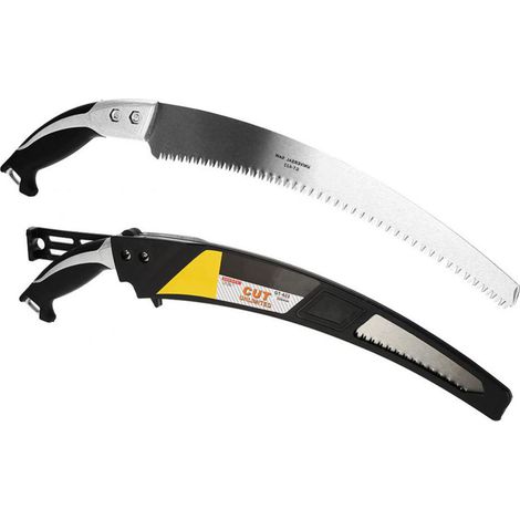 Scie à main courbe portable 330mm pour jardinage paysager, taille d'arbres fruitiers, outil de coupe pratique (1/5)