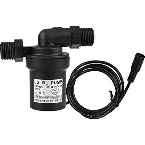 Pompe à Eau Haute Température Solaire DC 12V 10W Chauffe-eau Pompe De Circulation Chaude Sans Balai Submersible à Faible Bruit 1/2 Fil (1/5)