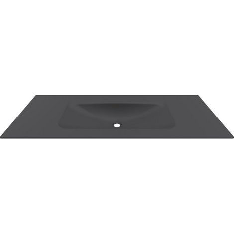 Lavabo da incasso per mobili 120.5cm nero opaco  KK-1205NEL kamalu