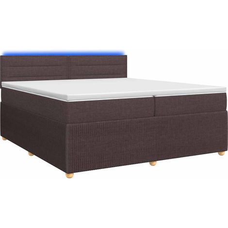 Maison Exclusive - Boxspringbett mit Matratze Dunkelbraun 200 x 2 (1/5)