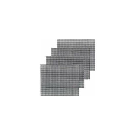 Grille Barbecue 4pcs Tapis de Cuisson Réutilisable et Découpable Grille Anti-adhésif pour Yaourtières Barbecue Four Cuisson (1/5)