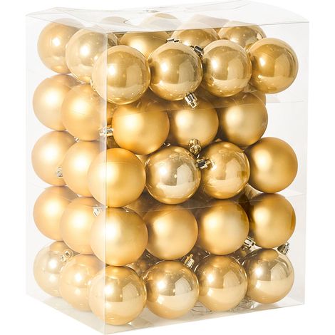 Weihnachtskugel 60er Set FEGEN Gold