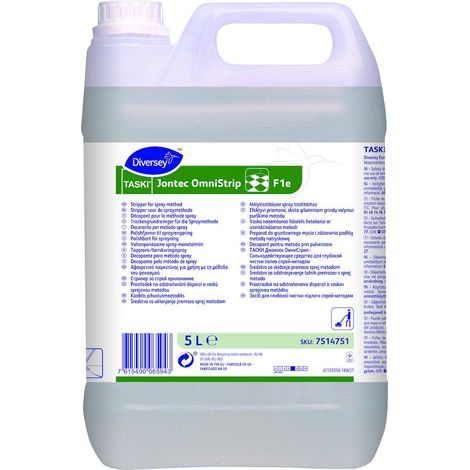 TASKI Jontec OmniStrip F1e Ã¢â‚â€œ 5L - DÃƒÂ©tergent puissant/dÃƒÂ©capant ÃƒÂ  sec pour la mÃƒÂ©thode spray