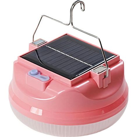 Lampada da campeggio a energia solare con batteria ricaricabile da 6000 mAh, interruttore a sfioramento, materiale resistente, ideale per attività all'aperto e illuminazione di emergenza. (1/5)