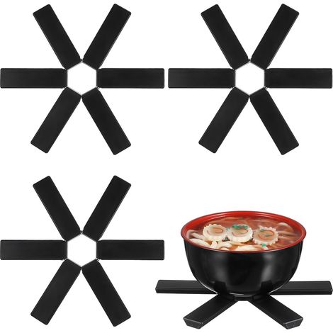 Tapis d'isolation thermique noirs pour la cuisine (1/5)