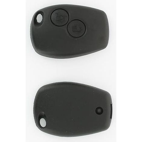 COQUE CLE ADAPTABLE POUR RENAULT 2 BOUTONS LAME CRANTEE KEYSKAR