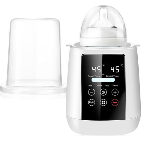 Multifunktionaler Babyflaschenwärmer, 6-in-1 elektrischer Schnellflaschenwärmer, Babyflaschen-Sterilisator, mit LCD-Bildschirm, Nachtlicht, intelligenter Temperatur und automatischer Abschaltung, BPA- (1/5)