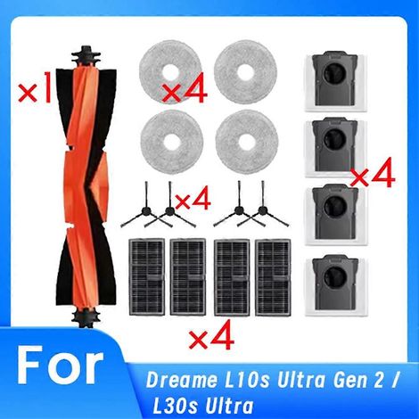 Filtre pour aspirateur brosse pour aspirateur Filtre de brosse pour aspirateur filtre de 17 L10s Ultra Gen 2 / L30s Ultra Aspirateur Accessoires Main Side Brosse Serpillière Filtre Dust Bags (1/5)