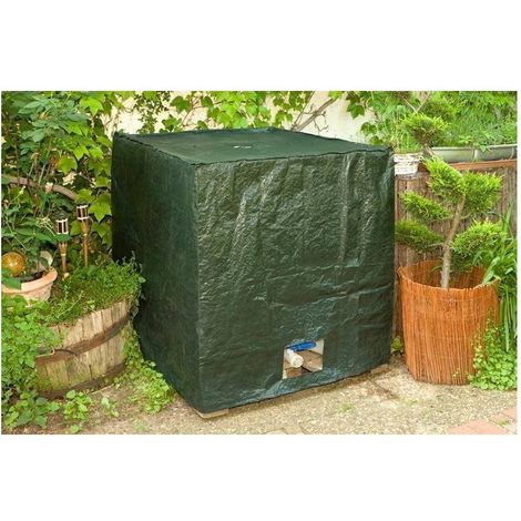 Multitanks – Bâche anti-algues pour réservoir IBC 1000L – Protection thermique et UV – Ouverture velcro pour lecture niveau – 100% polyéthylène haute qualité