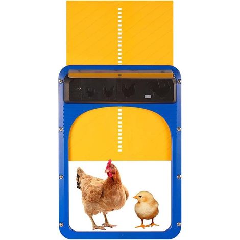 Puerta automática para gallinero con sensor de luz: abre y cierra. Protección inteligente para gallineros. (1/5)