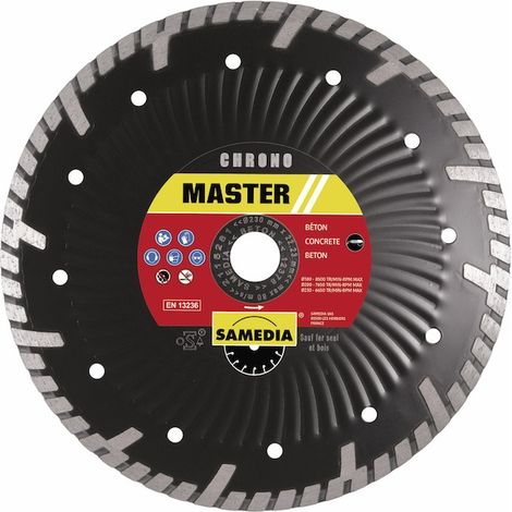 Disque Diamant Turbo Chrono Coupe Rapide Tuiles Et Matériaux Durs - Samedia