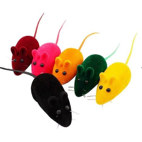 20 souris en peluche à l'herbe à chat pour chats et chatons. (1/5)