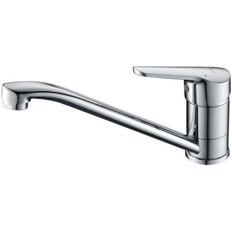 M14450 Roma, Mitigeur d'Evier, Robinet de Cuisine Monocommande, Chromé, Argent, S,1302229mm (1/4)