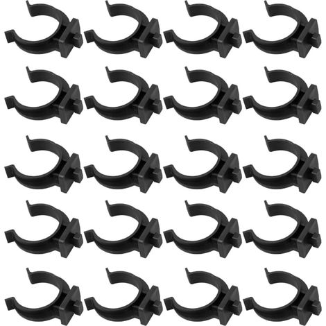 Clip Plinthe - 42 mm x 26 mm - Pour Pieds Réglables de Meubles Cuisine Salle de Bain - Noir - 20 Pièces (1/5)
