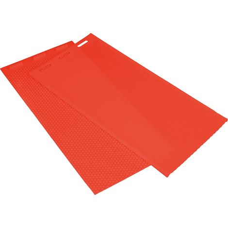 Lot de 2 moules à cire d'abeille en silicone de 5,4 mm, pour la fabrication de cire gaufrée (44 x 28 cm), rouge. Fournitures apicoles.