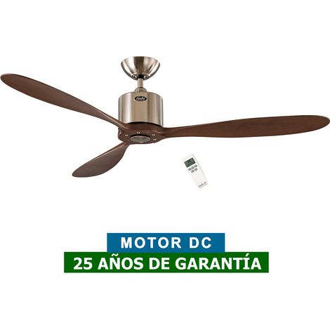 Ventilateur de plafond DC Aeroplan Eco Chrome / Noyer