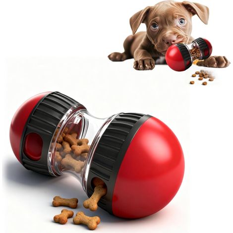 Jouet Distributeur Croquettes Chat, Gamelle Anti Glouton Chien, Jeu d'Intelligence Chien, Slow Feeder Améliorant Digestion, Interactif Stimulant, Mangeoire Friandises, Alimentation Lente (1/5)