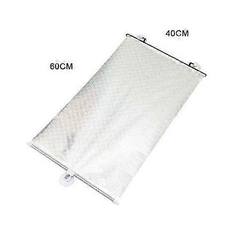 Pare-soleil rétractable automatique pour pare-brise et vitre avant, protection solaire, 40 x 60 cm (1/5)