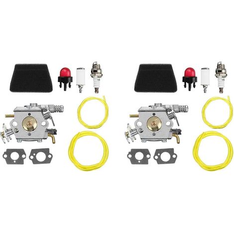 2X moto carburateur Carbohydrate kit tronçonneuse kit pour Poulan 1950 2050 2150 2375 Walbro WT 891 662 545081885 (1/5)