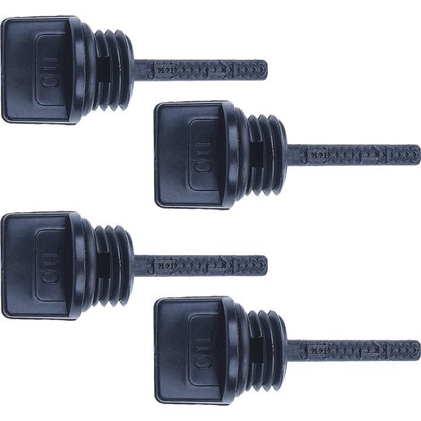 Lot de 4 bouchons de remplissage d'huile avec jauge pour moteur Honda GX110 GX200 Générateur Tondeuse à gazon Remplacer 15600-ZE1-003 (1/5)