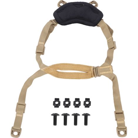 Sangle de menton réglable 4 points pour casque MICH, accessoire extérieur couleur sable