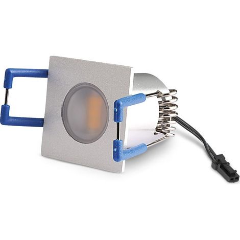 LED Mini Einbauspot eckig 1.5W 12V 3000K IP20 30x30mm (1/5)