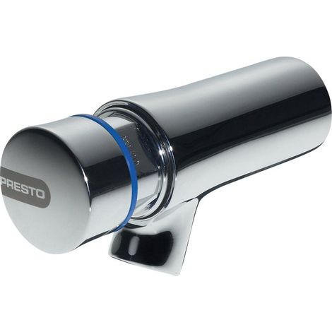 Presto – Robinet poussoir temporisé mural 65mm – Eau froide 15 secondes – Tête interchangeable – Pression 1 à 5 bars