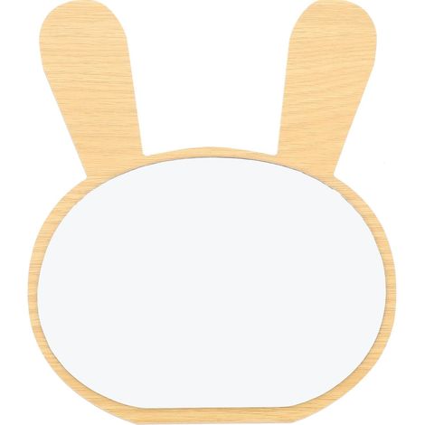 Miroir de maquillage de bureau en bois avec support amovible, adorable accessoire de coiffeuse de table adapté aux dortoirs