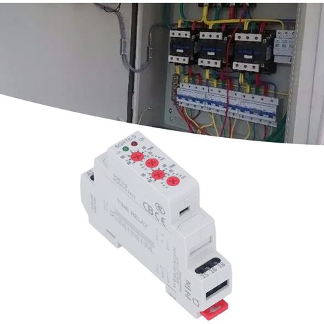 SGRT8-S SPDT 5 A AC/DC 12 V–240 V Asymmetrisches zyklisches Zeitrelais, multifunktionales elektronisches Repeaterrelais (1/5)