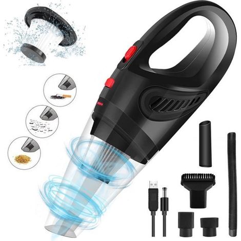 Aspirateur à Main Sans Fil Rechargeable 7500Pa 120W avec Filtre HEPA pour Maison Voiture Bureau (1/4)
