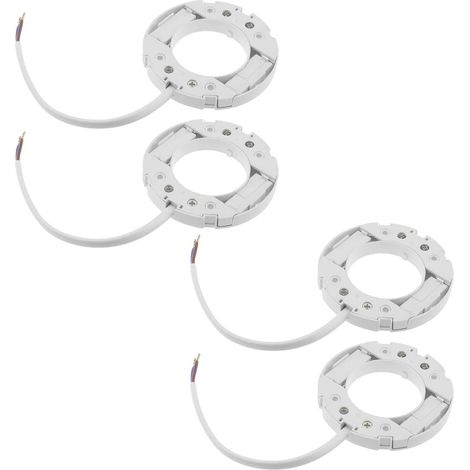 4pcs GX53 Socle Remplacement Socle Support de Lampe Connecteur Ampoule Douille Accessoires pour Étagère Escaliers Armoires Fenêtres (1/5)
