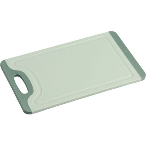 Tagliere in plastica verde antiscivolo con manico, 23,5x14x0,8 cm (1/4)
