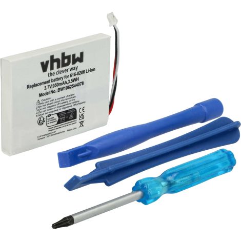 vhbw Batterie compatible avec Apple iPod Photo M9585, M9585/A, 40GB, 60GB, 30GB, M9585B/A lecteur de musique MP3 (900mAh, 3,7V, Li-ion)