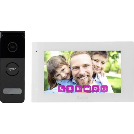 Byron DIC-24712 Interphone vidéo filaire Set complet S413772 (1/5)
