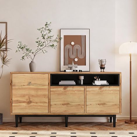 Buffet coloris natural bois en MDF (1/5)