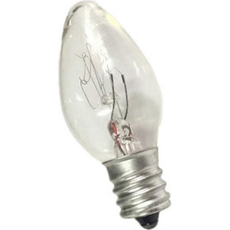 Lot de 20 ampoules de rechange C7 E12 de 7 watts pour veilleuses et lampes à sel, ampoules incandescentes en verre transparent (1/5)