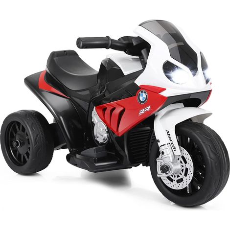 Costway – Moto électrique pour enfants 6V 4Ah – 3 roues – Vitesse 3 km/h – Phare lumineux et musique – 18-36 mois – Rouge (1/5)