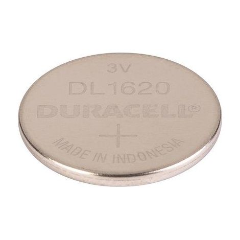 Pile bouton - DURACELL - 1620 - Lithium 3V - 22x3 mm - Emballage sécurité, 10 ans stockage