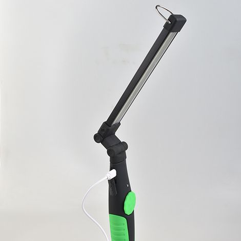 COB-Arbeitsleuchte, wiederaufladbare, faltbare LED-Taschenlampe, Inspektionslampe mit Magnetfuß und Aufhängehaken für Kfz-Werkstätten, Camping, Notfälle (grün)
