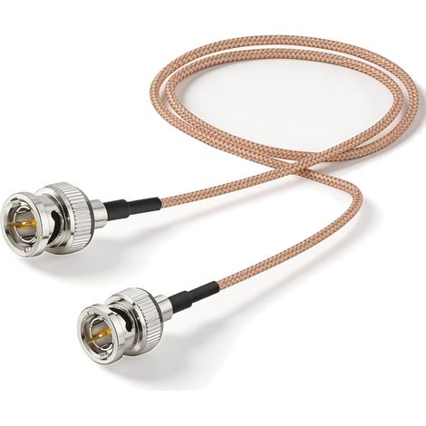 Câble Rallonge BNC Vidéo SDI BNC Mâle vers Mâle 75 Ohm Cordon Câble Coaxial RG179 1 m pour Moniteur Caméra SDI 4K 1080P 6G 3G HD Enregistreur Vidéo Hub (1/5)