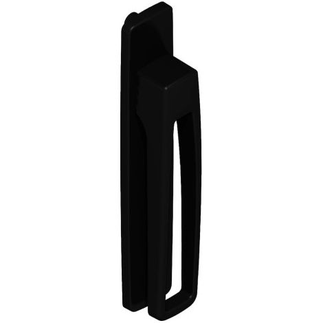 La Croisee Ds – Poignée de porte coulissante SYMBIOSE Aero saillie réduite – Pour bois dur – Finition noire – Design ergonomique