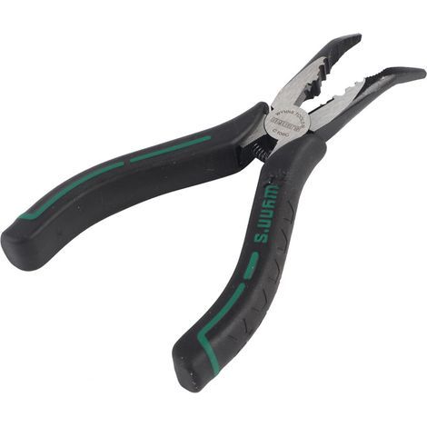 Pinces à bec rond courbé en acier au carbone 6'' pour usages multiples (1/5)