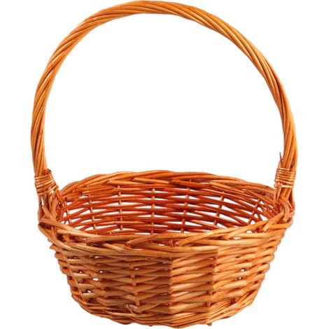 Cesto di Pasqua, cesto di vimini, cesto di Pasqua per Święconka, fiori (1/4)