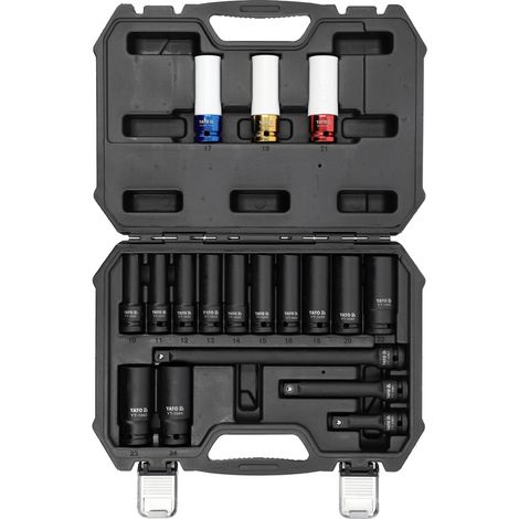 Set di bussole a impatto Yato da 1/2" (18 pezzi) (YT-10566) (1/5)