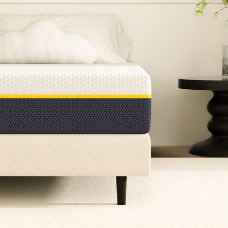 Dewinner – Matelas mémoire de forme 140 x 200 cm – Épaisseur 17 cm – Fermeté moyenne – Housse en tissu respirant – 7 zones ergonomiques