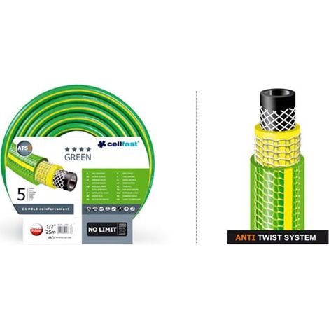 Tubo da giardino Cellfast verde ATS 1/2" 50m  (1/5)