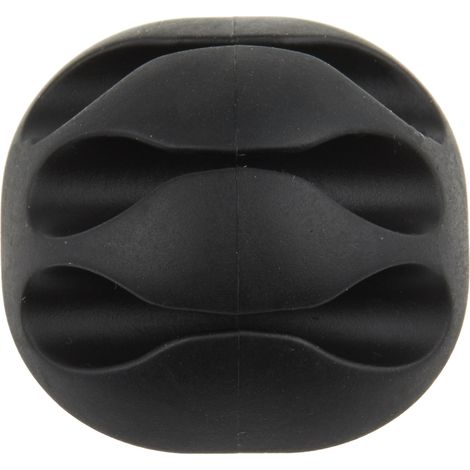 Range-câble CIE 3 Ouvertures, 34 x 15.5mm Autoadhésif Noir ( Prix pour 1 ) (1/3)