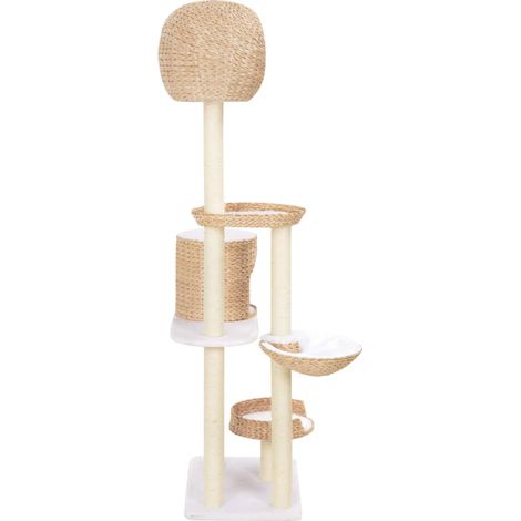 vidaXL Katzenbaum mit Sisal-Kratzflächen Meeresgras