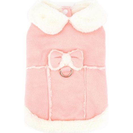 Cappotto per cani, abbigliamento per cani, giacche invernali per cani, giacca per cani, cardigan lavorato a maglia per cani, cardigan per cani di piccola taglia e gatti, con fiocco, caldo, antivento (1/5)