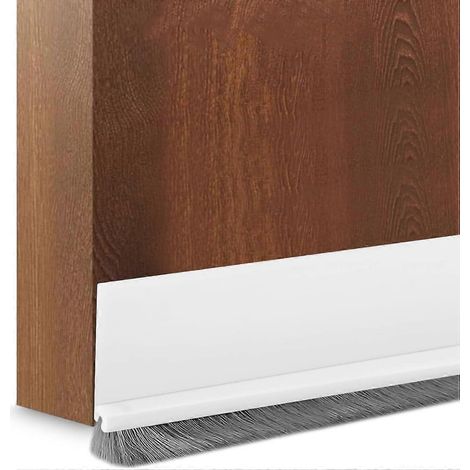 Lot de 2 joints de porte - 200 cm - Avec brosse - Autocollants - Joint de porte - Brosse - Joint à brosse (1/5)